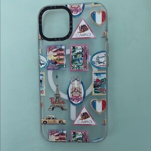 Colorful Travel-Themed Phone Case